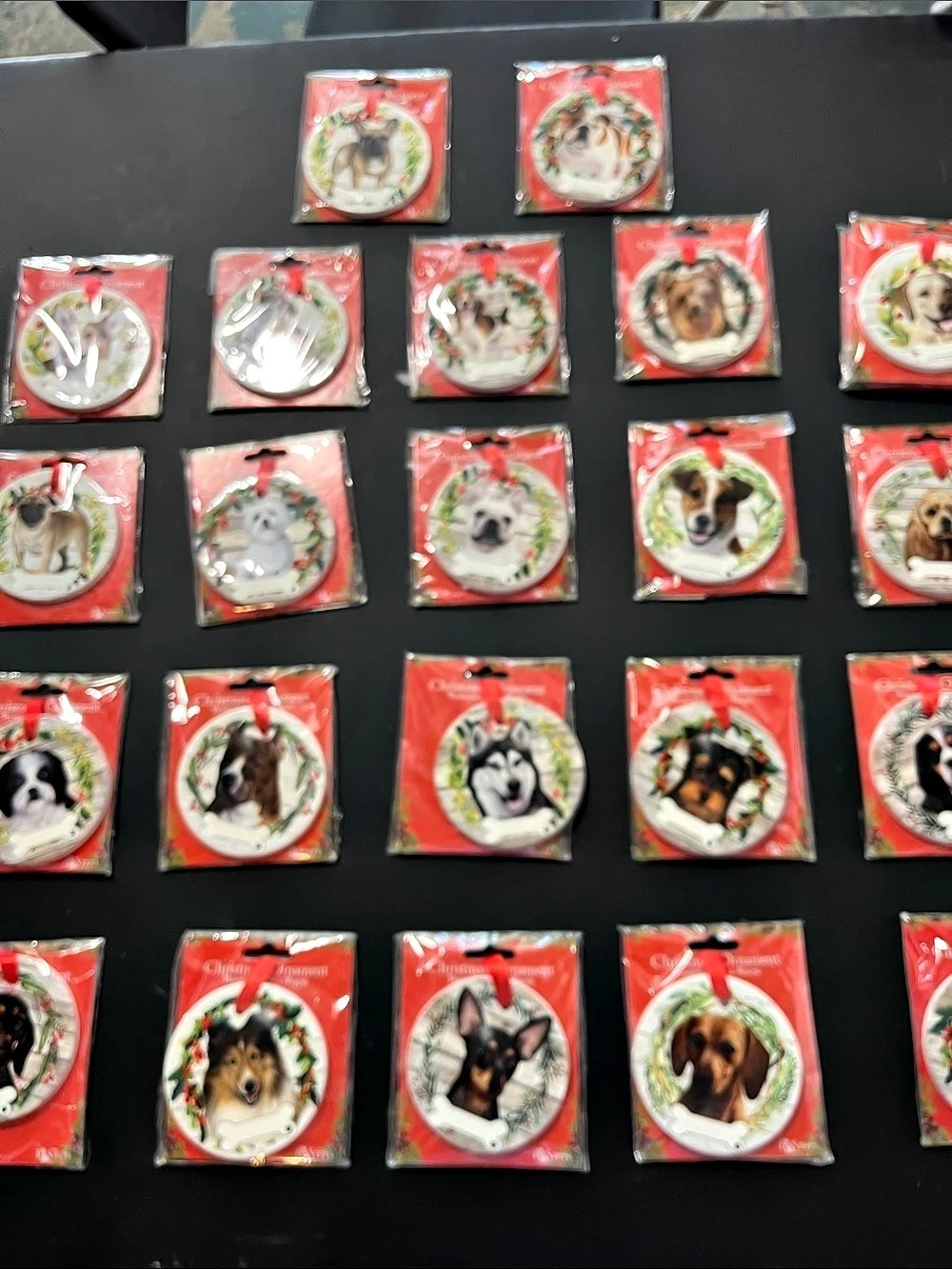 E&S Dog Breed Christmas Ornament - Personalize with a Sharpie
